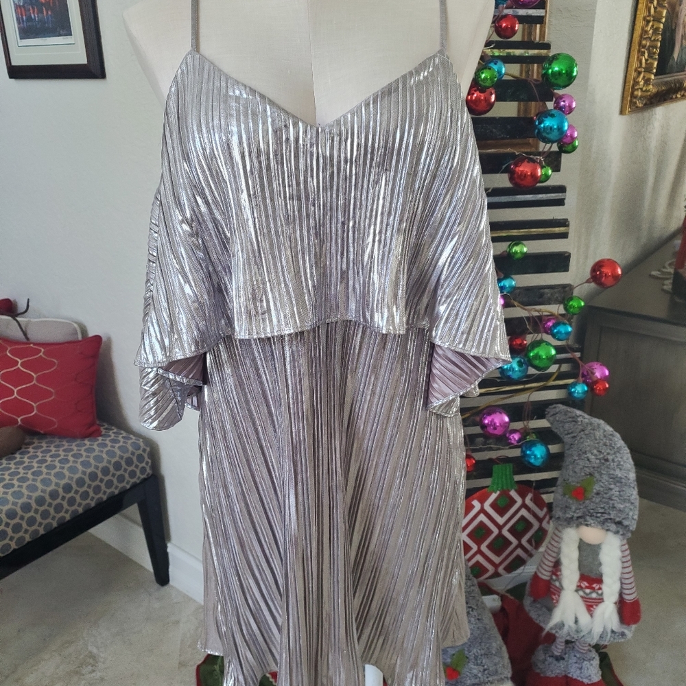 Coveted clothing Silver Dress, size M